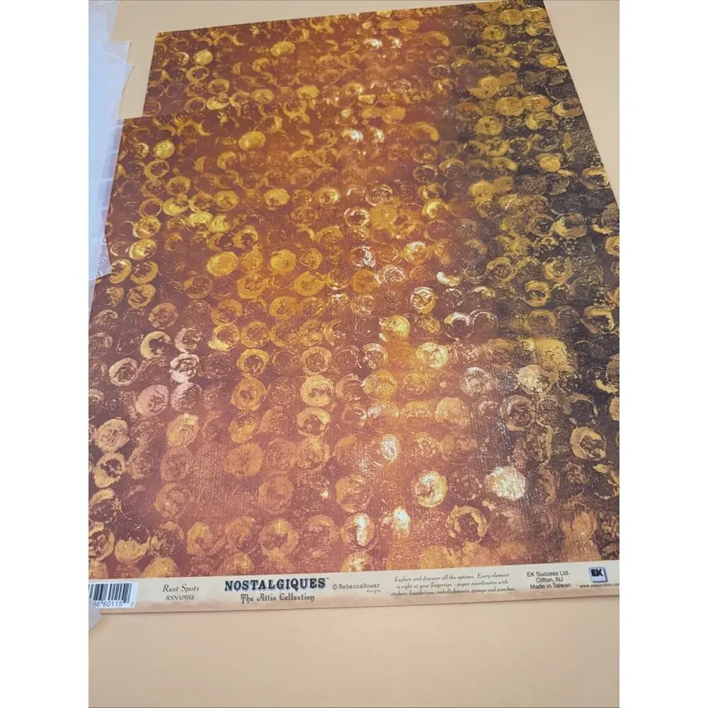 25-K&Company, Nostalgiques, Embossed, tear Off, Transfer Paper Scrapbook 12